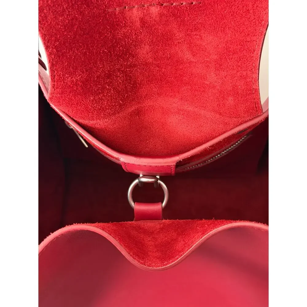 Cèline Phoebe Philo '18 Small Big Bag in Cherry Red Supple Calfskin Trapeze Tote